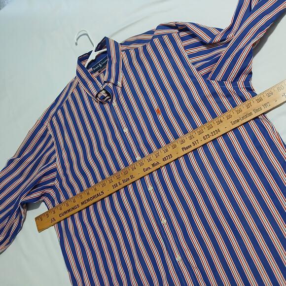 Ralph Lauren Classic Fit MEN'S 17 34/35 Long-Sleeved Button-Up Button-Down Shirt - Picture 9 of 13